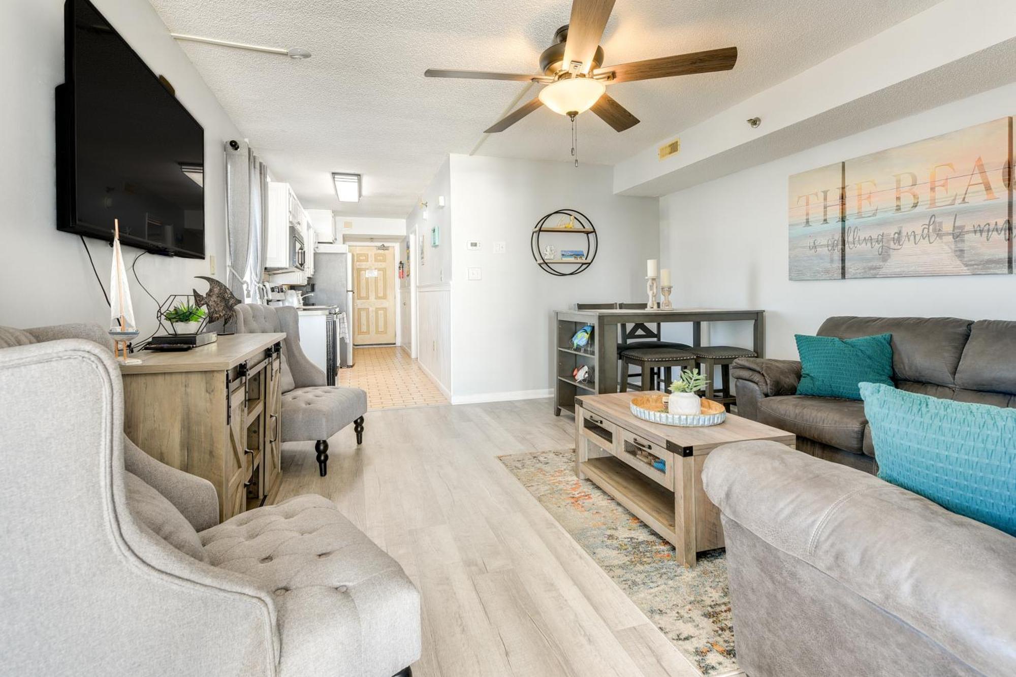 Oceanfront North Myrtle Beach Condo With Indoor Pool Exteriör bild